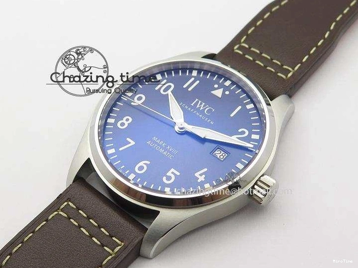 MIROTIME 0223 Mark XVIII Le Petit Prince IW327004 SS Mk Maker Best Edition Blue Dial On Brown Leather Strap A TimelessDesign 7296
